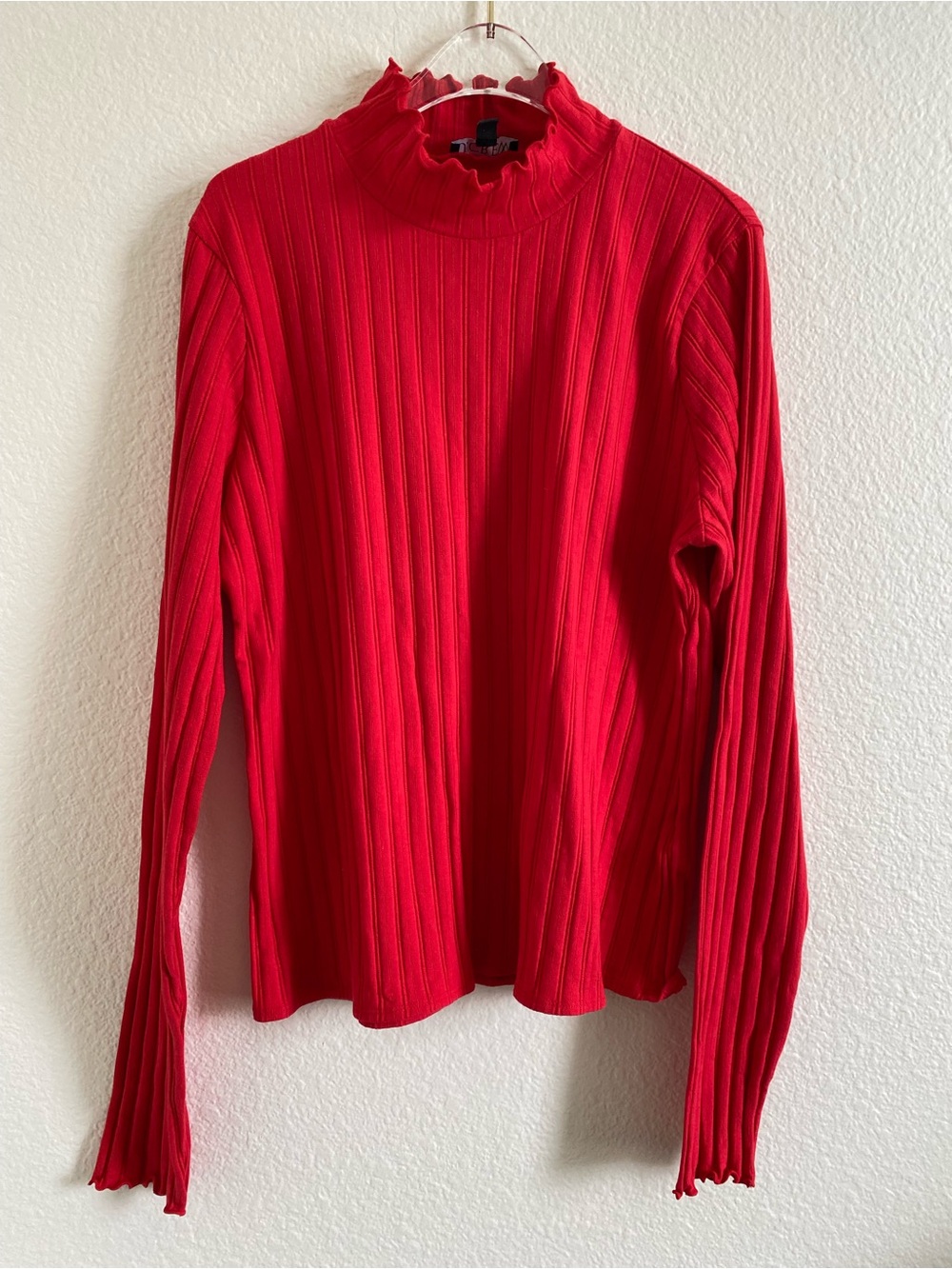 J. Crew Cotton Mockneck Turtleneck Ribbed Sweater